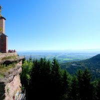 Region Schwarzwald Elsass Blick Von Odilienberg