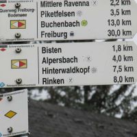 Feldbergtour Im Schneegestoeber Beschilderung