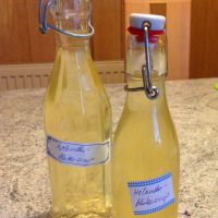 Holundersirup Abgefuellt