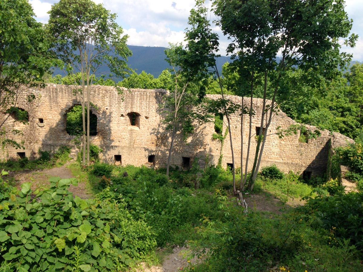 Alte Gemaeuer Elsass Pflixburg Mauer