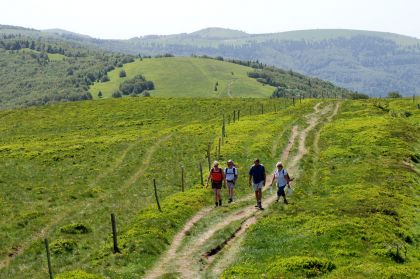 Wandern Hochvogesen Wanderergruppe