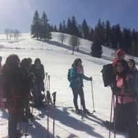 Fruehlingssonne Und Schneeschuhwandern 4