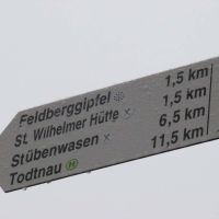 Feldbergtour Im Schneegestoeber 1,5 Km Bis Zum Gipfel