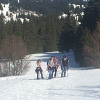 Fruehlingssonne Und Schneeschuhwandern 5